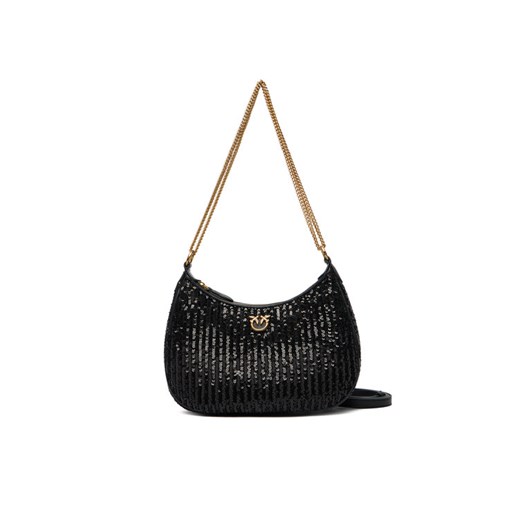 Torebka PINKO Half Moon Mini AI 25-26 PLTT 105916 A2WC Czarny - id: 8053177290011 - marki Pinko - 187044409 Torebka PINKO Half Moon Mini AI 25-26 PLTT 105916 A2WC Czarny ze sklepu eobuwie.pl w kategorii Torebki damskie - zdjęcie 187044409