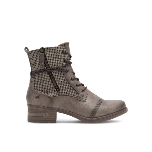 Trzewiki Mustang 1229-510 Szary ze sklepu eobuwie.pl w kategorii Botki - zdjęcie 187044438