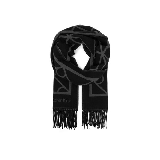 Szalik Calvin Klein LV04D8061 Szary ze sklepu eobuwie.pl w kategorii Szaliki i chusty damskie - zdjęcie 187044457