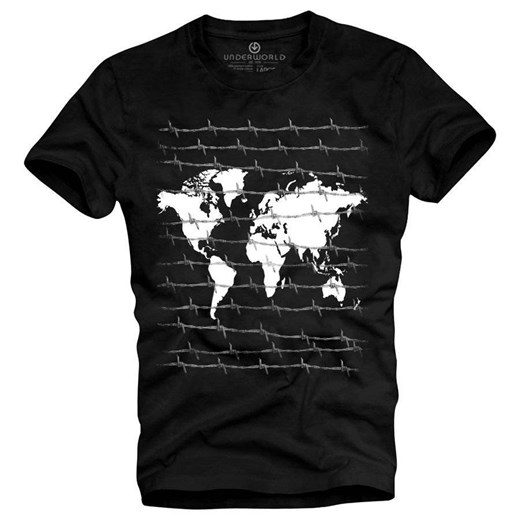 T-shirt męski UNDERWORLD World czarny ze sklepu morillo w kategorii T-shirty męskie - zdjęcie 187045347