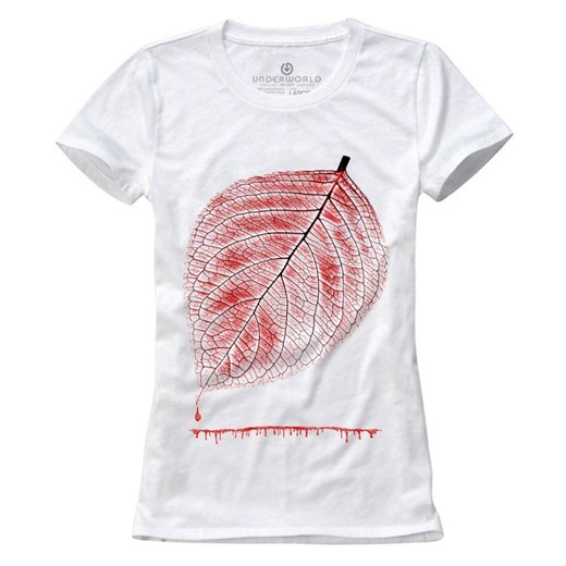 T-shirt damski UNDERWORLD Leaf biały ze sklepu morillo w kategorii Bluzki damskie - zdjęcie 187047677