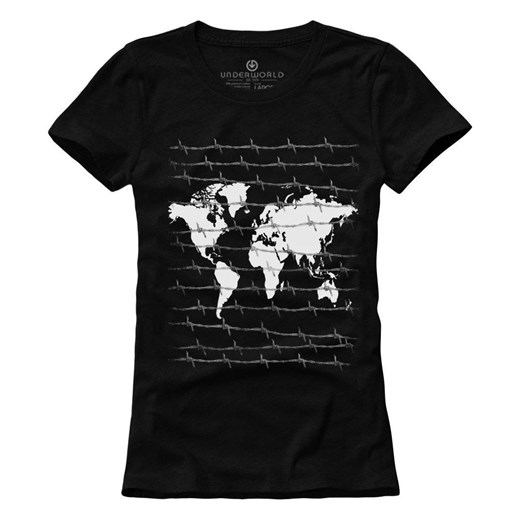T-shirt damski UNDERWORLD World czarny ze sklepu morillo w kategorii Bluzki damskie - zdjęcie 187047736