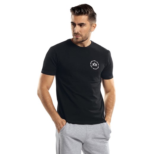 Koszulka t-shirt Reviver F5546 czarny ze sklepu kontri.pl w kategorii T-shirty męskie - zdjęcie 187047949
