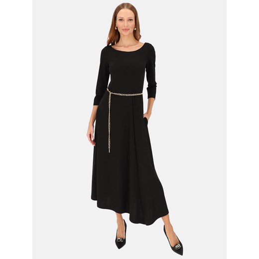 Czarna dzianinowa sukienka maxi L'AF Brenda ze sklepu Eye For Fashion w kategorii Sukienki - zdjęcie 187048077