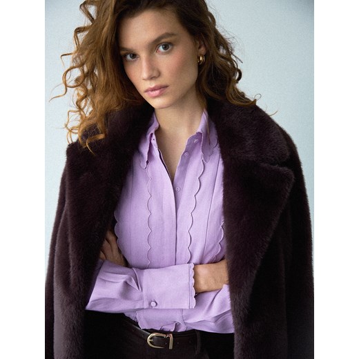 Mohito - Liliowa koszula z modalem - lawendowy ze sklepu Mohito w kategorii Koszule damskie - zdjęcie 187048098