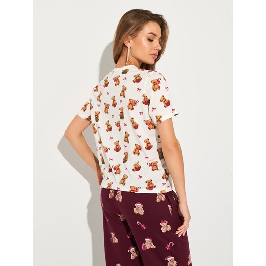 Sinsay - Bawełniana koszulka ze wzorkiem świątecznym - Inny Sinsay S Sinsay