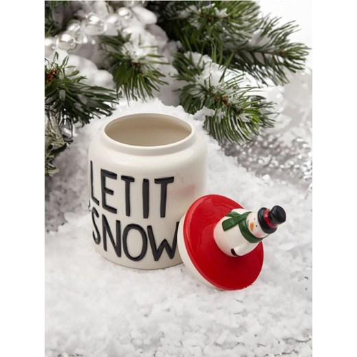 Sinsay - Pojemnik na żywność z motywem bałwanka - biały - id: 197CW-00X - marki Sinsay - 187049146 Sinsay - Pojemnik na żywność z motywem bałwanka - biały ze sklepu Sinsay w kategorii Pojemniki kuchenne - zdjęcie 187049146