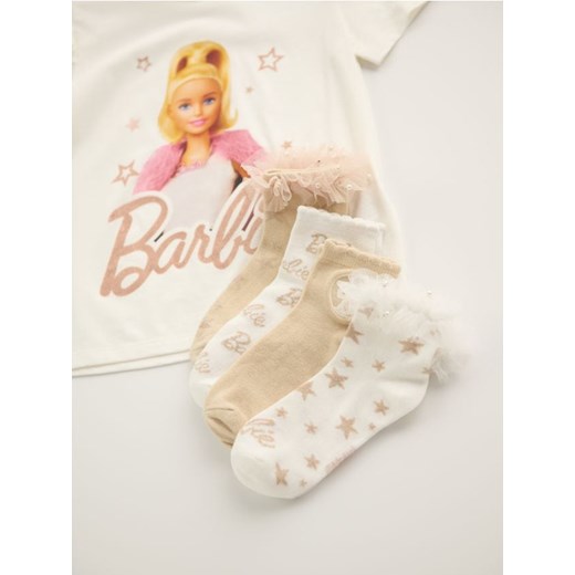 Sinsay - Skarpetki 4 pack Barbie - wielobarwny - id: 991GG-MLC - marki Sinsay - 187049246 Sinsay - Skarpetki 4 pack Barbie - wielobarwny ze sklepu Sinsay w kategorii Skarpetki dziecięce - zdjęcie 187049246