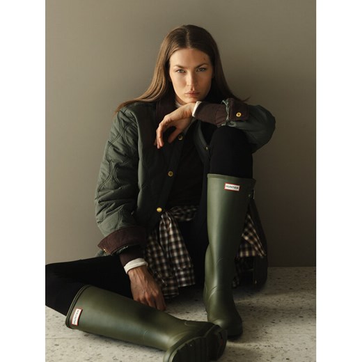 Hunter Kurtka przejściowa Witton HARW0004252 Zielony Regular Fit ze sklepu MODIVO w kategorii Kurtki damskie - zdjęcie 187051809
