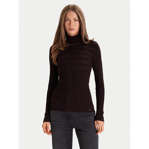 Morgan Golf 132-MENTOS.M Brązowy Slim Fit ze sklepu MODIVO w kategorii Swetry damskie - zdjęcie 187051856