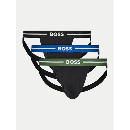 BOSS Komplet slipów Jock Strap Jockstrap 3P Bold 50514965 Kolorowy ze sklepu MODIVO w kategorii Majtki męskie - zdjęcie 187052056