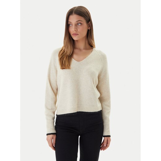 Vero Moda Sweter Aquarius 10331898 Beżowy Regular Fit - id: 0000305537256 - marki Vero Moda - 187052185 Vero Moda Sweter Aquarius 10331898 Beżowy Regular Fit ze sklepu MODIVO w kategorii Swetry damskie - zdjęcie 187052185