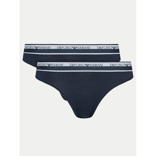 Emporio Armani Underwear Komplet fig brazylijskich 163334 4R227 00135 Granatowy ze sklepu MODIVO w kategorii Majtki damskie - zdjęcie 187052307