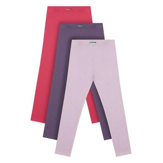 United Colors Of Benetton Komplet legginsów 3MT1CF06P Kolorowy Slim Fit ze sklepu MODIVO w kategorii Spodnie dziewczęce - zdjęcie 187052338
