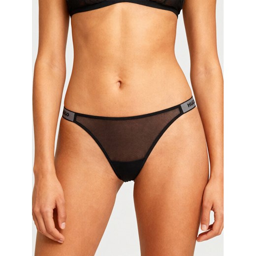 HUGO Komplet stringów 50550125 Czarny ze sklepu MODIVO w kategorii Majtki damskie - zdjęcie 187052359