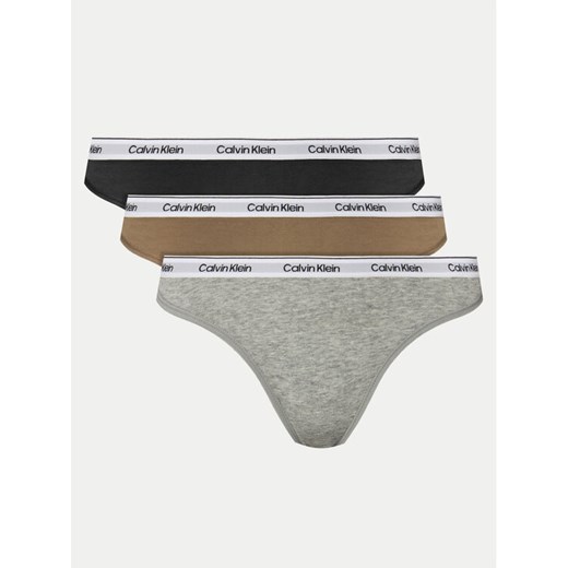 Calvin Klein Underwear Komplet stringów 000QD5209E Kolorowy - id: 0000304060328 - marki Calvin Klein Underwear - 187052408 Calvin Klein Underwear Komplet stringów 000QD5209E Kolorowy ze sklepu MODIVO w kategorii Majtki damskie - zdjęcie 187052408