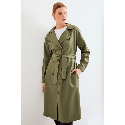 Happiness Istanbul Trencz w kolorze khaki Happiness Istanbul 44 promocyjna cena Limango Polska