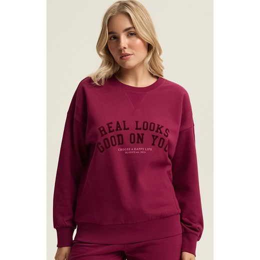 Esotiq bluza damska Bloovii Keithan 43787-40X, Kolor wiśniowy, Rozmiar L, BLOOVII ze sklepu Intymna w kategorii Bluzy damskie - zdjęcie 187057355