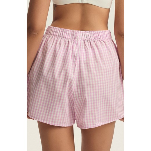 Esotiq spodenki w kratę Bloovii Locklyn 43754-03X, Kolor różowo-biały, Rozmiar Bloovii L wyprzedaż Intymna