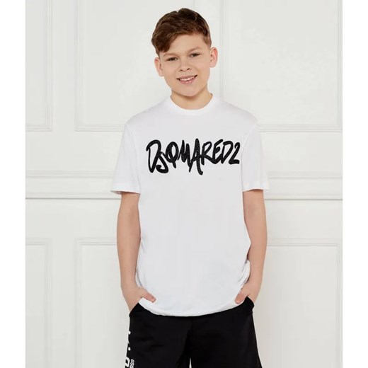 Dsquared2 T-shirt | Regular Fit ze sklepu Gomez Fashion Store w kategorii Bluzki dziewczęce - zdjęcie 187057628