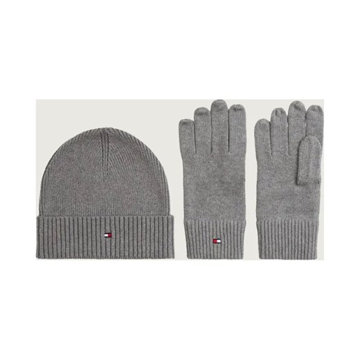 Tommy Hilfiger Czapka + rękawiczki | z dodatkiem kaszmiru ze sklepu Gomez Fashion Store w kategorii Czapki zimowe męskie - zdjęcie 187057719