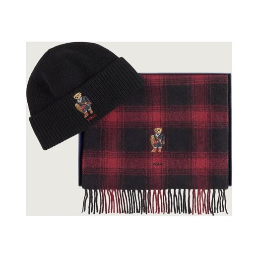 POLO RALPH LAUREN Wełniany szal + czapka ze sklepu Gomez Fashion Store w kategorii Czapki zimowe męskie - zdjęcie 187057728
