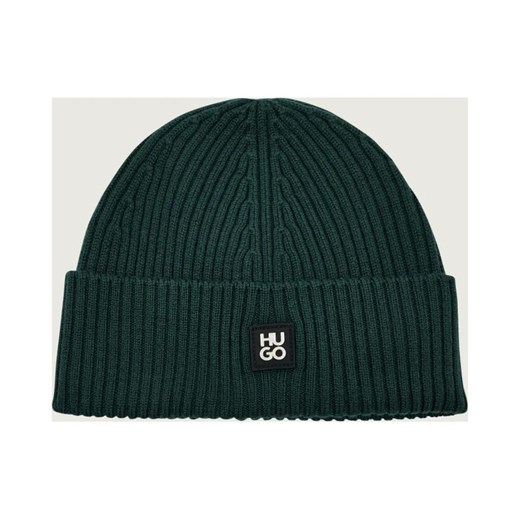HUGO Wełniana czapka Xola_Metal ze sklepu Gomez Fashion Store w kategorii Czapki zimowe męskie - zdjęcie 187057845