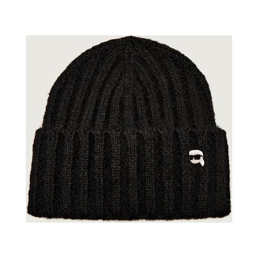 Karl Lagerfeld Czapka Ikon pin | z dodatkiem wełny ze sklepu Gomez Fashion Store w kategorii Czapki zimowe damskie - zdjęcie 187057979