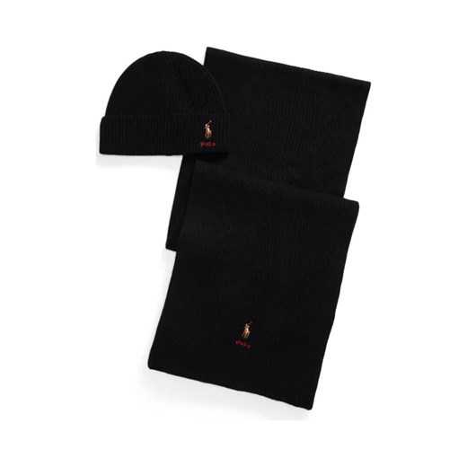 POLO RALPH LAUREN Wełniany szal + czapka ze sklepu Gomez Fashion Store w kategorii Czapki zimowe damskie - zdjęcie 187058057