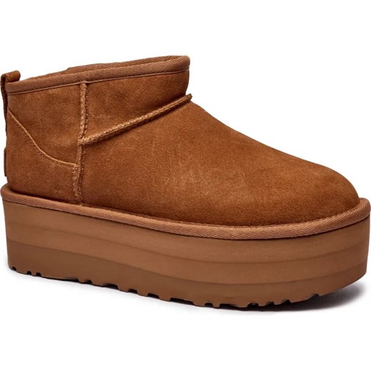 UGG Śniegowce CLASSIC ULTRA MINI | wełna | zamsz ze sklepu Gomez Fashion Store w kategorii Śniegowce damskie - zdjęcie 187058395