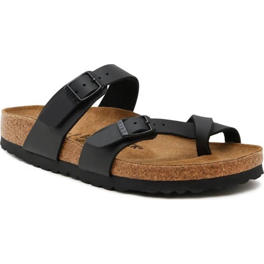 Birkenstock Japonki Klapki Mayario | z dodatkiem skóry | narrow fit ze sklepu Gomez Fashion Store w kategorii Klapki damskie - zdjęcie 187058459