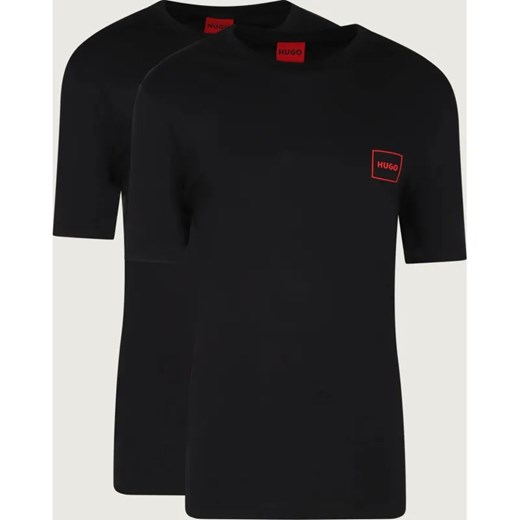 HUGO T-shirt 2-pack Dugopak | Regular Fit ze sklepu Gomez Fashion Store w kategorii T-shirty męskie - zdjęcie 187058539