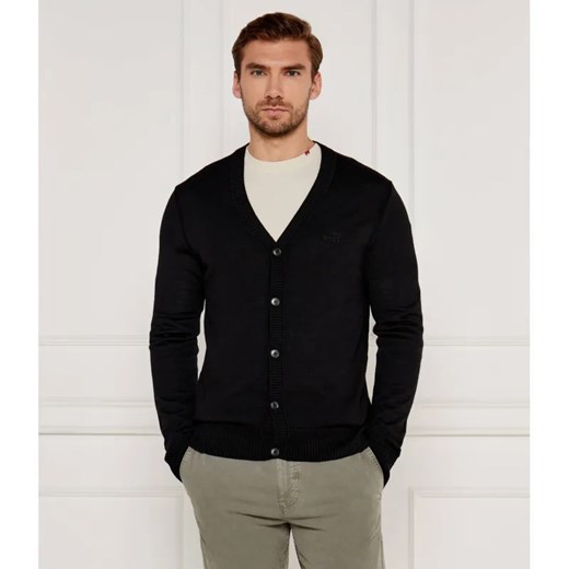 BOSS ORANGE Wełniany kardigan Avac_CD | Regular Fit ze sklepu Gomez Fashion Store w kategorii Swetry męskie - zdjęcie 187058579