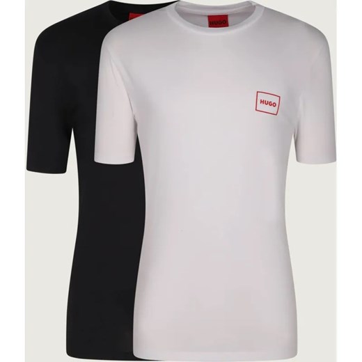 HUGO T-shirt 2-pack Dugopak | Regular Fit ze sklepu Gomez Fashion Store w kategorii T-shirty męskie - zdjęcie 187058589