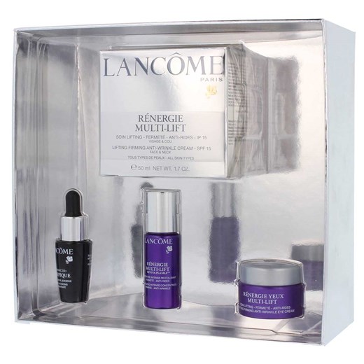 Lancome Renergie Multi Lift Zestaw Krem 50 ml + Genifique Concentrate 7 ml + Renergie Yeux Cream 5 ml + Multi Lift Concentrate 10 ml perfumeria szary przeciwzmarszczkowy