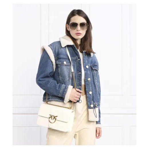 Pinko Skórzana torebka na ramię LOVE ONE CLASSIC Pinko OS Gomez Fashion Store