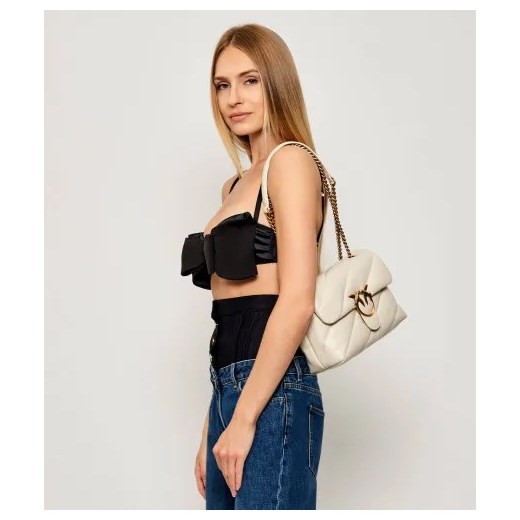 Pinko Skórzana torebka na ramię LOVE CLASSIC PUFF Pinko OS Gomez Fashion Store