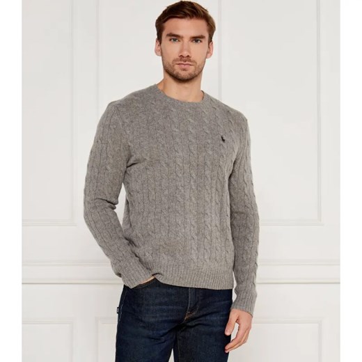 POLO RALPH LAUREN Wełniany sweter | Slim Fit | z dodatkiem kaszmiru ze sklepu Gomez Fashion Store w kategorii Swetry męskie - zdjęcie 187187726