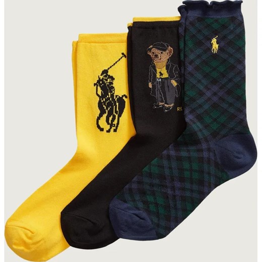 POLO RALPH LAUREN Skarpety 3-pack HOLD BR GTBX-CREW ze sklepu Gomez Fashion Store w kategorii Skarpetki damskie - zdjęcie 187187806