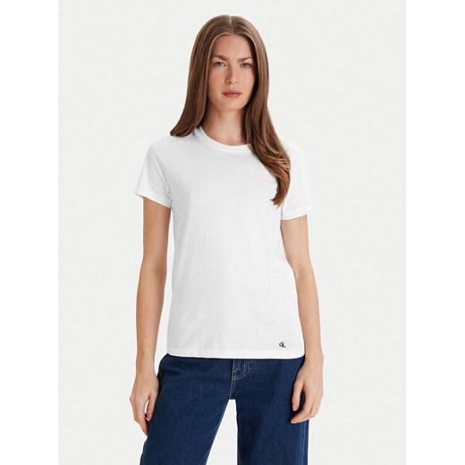 Calvin Klein Underwear Komplet t-shirtów LV00QS7485 Biały Regular Fit ze sklepu MODIVO w kategorii Bluzki damskie - zdjęcie 187188116