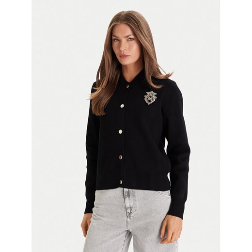 Morgan Kardigan 252-MTEDDY Czarny Regular Fit ze sklepu MODIVO w kategorii Swetry damskie - zdjęcie 187188136