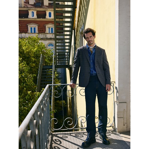 Reserved - Jeansy straight - granatowy ze sklepu Reserved w kategorii Jeansy męskie - zdjęcie 187189086