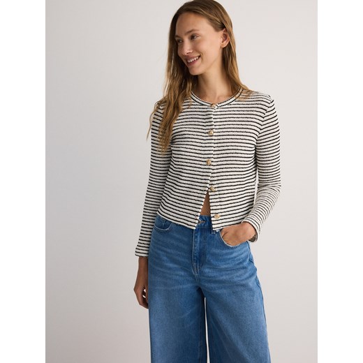 Reserved - Żakiet w paski - wielobarwny ze sklepu Reserved w kategorii Kurtki damskie - zdjęcie 187189248