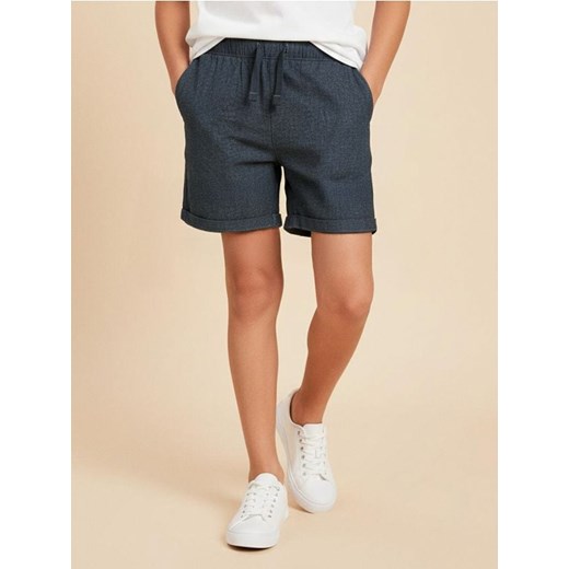 Sinsay - Szorty z lnem - mid blue ze sklepu Sinsay w kategorii Spodenki chłopięce - zdjęcie 187190256