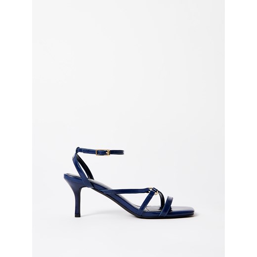 Mohito - Sandały na szpilce - granatowy ze sklepu Mohito w kategorii Sandały damskie - zdjęcie 187191186