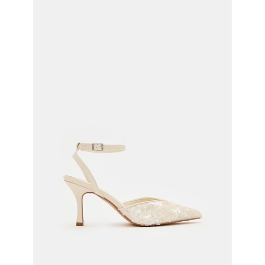 Mohito - Czółenka na szpilce - kremowy Mohito 39 Mohito