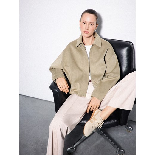 Mohito - Kurtka oversize - oliwkowy ze sklepu Mohito w kategorii Kurtki damskie - zdjęcie 187191225