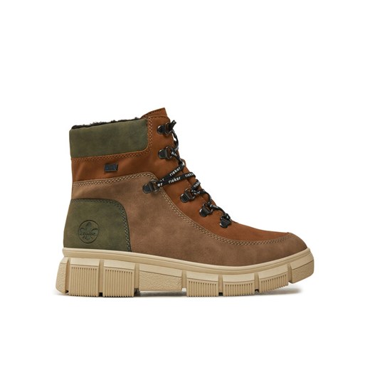 Trzewiki Rieker X3404-90 Brązowy Rieker 42 eobuwie.pl