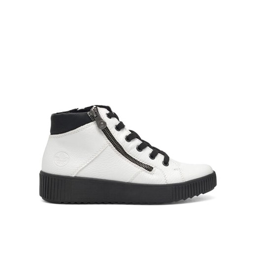 Trzewiki Rieker M6434-80 Biały ze sklepu eobuwie.pl w kategorii Botki - zdjęcie 187196876