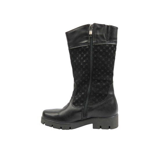 Wygodne skórzane kozaki dziecięce czarne Kornecki 06401 Kornecki 31 ulubioneobuwie